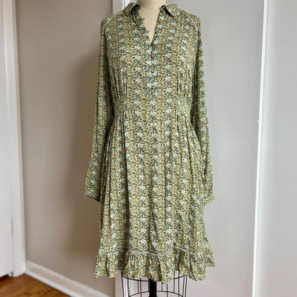 Scotch & Soda Floral Green Dress